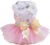 Izefia Dog Dress Puppy Skirt Dog Princess Dresses Tutu Flower and Sequin Dot Wedding Lace Dress Luxury Bow Dog Dresses for Small Dogs Girl Cat (XS, Pink)