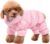 Designer Pink Dog Coat | Bubble Jacket | Puffer Snowsuit