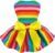 Rainbow Striped Dog Dress | Summer Dog Sundress | Pride Month