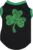 St. Patrick’s Day Dog Shirt | Green Sequins Clover | Black