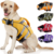 Kuoser Dog Life Jacket with Reflective Stripes, Adjustable High Visibility Vest Ripstop Lifesaver Pet Preserver Flotation Swimsuit for Small Medium and Large Dogs