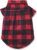 Dog Shirt Plaid Puppy Shirt | Clothes for Small Medium Large Dogs | Kitten Soft Pet T-Shirt Breathable Tee Outfit | Adorable