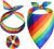 Matching Pride Dog Bandana & Scrunchie Set | LGBT Rainbow