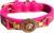 Handmade Leather Dog Collar | Luxury Dog Neckless | Pink