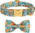 Unique style paws Halloween Dog Collar with Bow Tie Pumpkin Cotton Collar Adjustable Puppy Collar for Small Medium Large Dogs-S