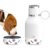 Asobu Dog Bowl Attached to Stainless Steel Insulated Travel Bottle for Human 37oz/1.1 Liter (White)