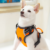 Puwihoe No Pull Dog Harness, Reflective Walking Dog Harness with Easy Control Handle and Front & Back Clips,Adjustable Breathable Soft Padded Dog Vest Harness for Large Medium Small Dogs,Orange,S