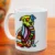 Multicolored Dog Motif | Ceramic Coffee Mug | “Maggi the Dog”